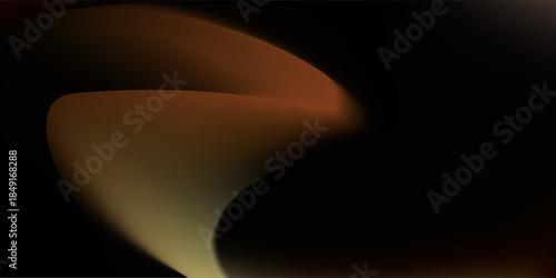 Abstract Curved Shapes in Dark Space.