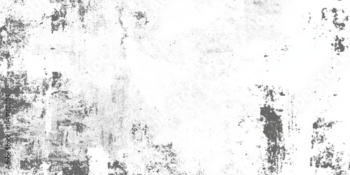 Abstract grunge Texture Background, white cement or stone old texture as a retro pattern wall plaster and scratches, Vector Illustration. Black isolated on white, Rust and dirt overlay black and white