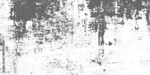 Abstract grunge Texture Background, white cement or stone old texture as a retro pattern wall plaster and scratches, Vector Illustration. Black isolated on white, Rust and dirt overlay black and white