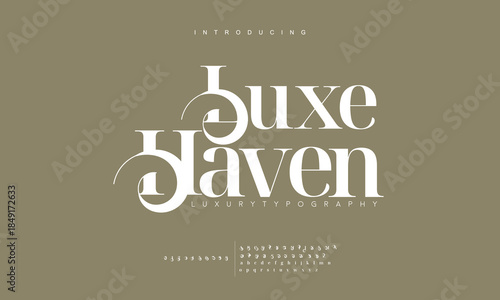Elegant luxury alphabet font logo. Typography modern classic lettering serif italic fonts decorative wedding vintage retro logos. vector illustration