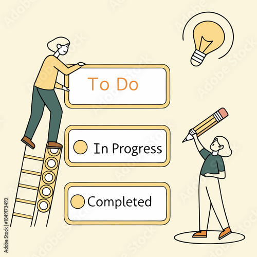 Task management illustration