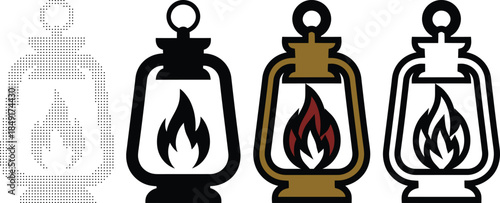 Diverse Lantern Icons Symbolizing Light Hope and Festive Traditions
