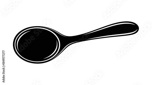 Minimalist Black and White Illustration of a Magnifying Glass for Search and Investigation Concepts