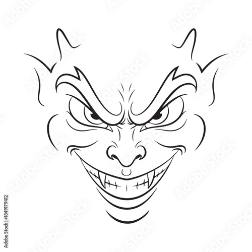 grinch face minimalis