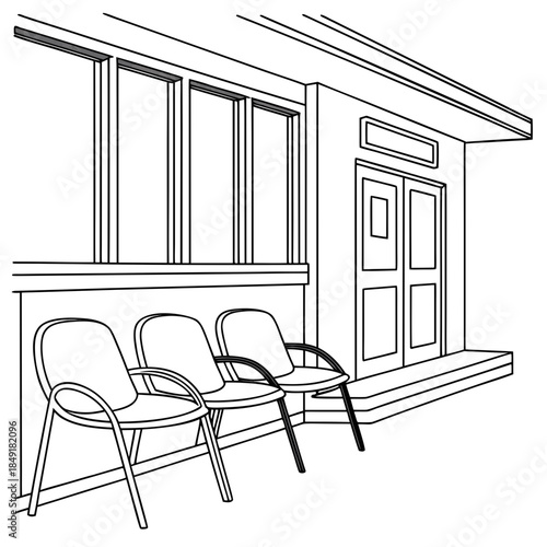 Modern indoor seating area