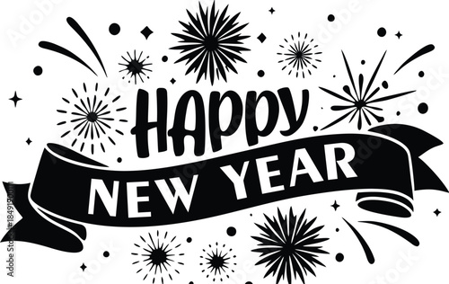 2026 Happy New Year logo design vector. colorful and trendy new year 2026 design template.