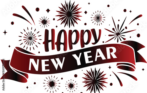 2026 Happy New Year logo design vector. colorful and trendy new year 2026 design template.