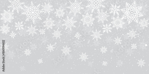  Falling snow, snowfall, snow overlay action