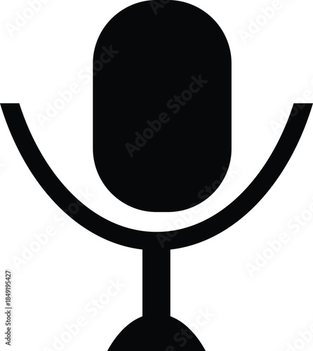 microphone on white background