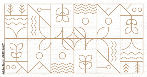 Luxury Geometric Gold Line Art Deco White Background.Vector Illustration