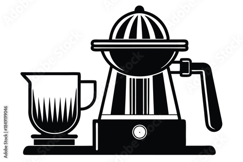 juicer silhouette line art vector illustration