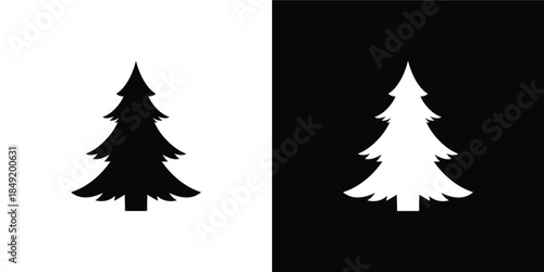 Gift Box Icon Set, Black and White Present Silhouettes with Bows for Holiday and Event Design