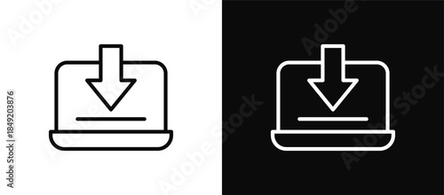 Download icon set black and white