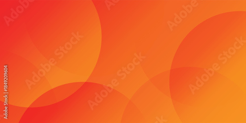 Minimal geometric background. Orange elements with fluid gradient. Dynamic shapes composition. Eps10 vector