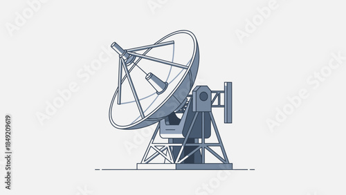Satellite dish antenna for communication and signal reception