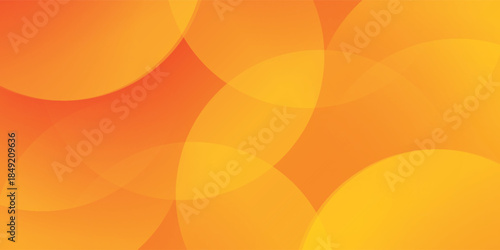 Minimal geometric background. Orange elements with fluid gradient. Dynamic shapes composition. Eps10 vector