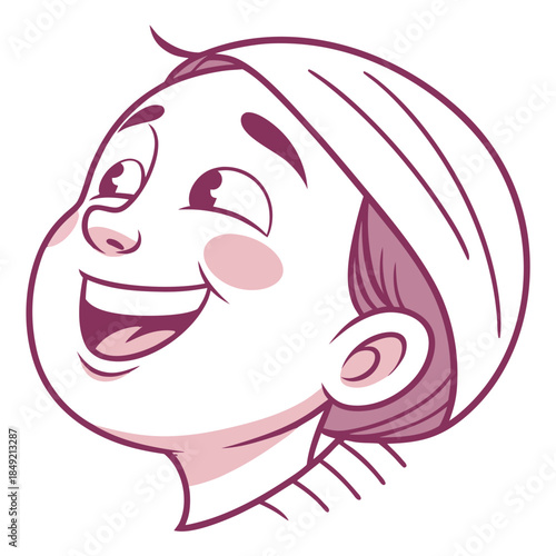 Smiling emoji with rosy cheeks