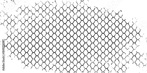 Mesh texture for fishing nets. Grunge pattern for sportswear or soccer goal, volleyball net, basketball hoop, hockey, athletics. Mesh background