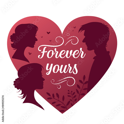 Forever Yours: A tender symbol of love, with the promise of eternal devotion. This art piece represents the unbreakable bond of love between individuals. 
