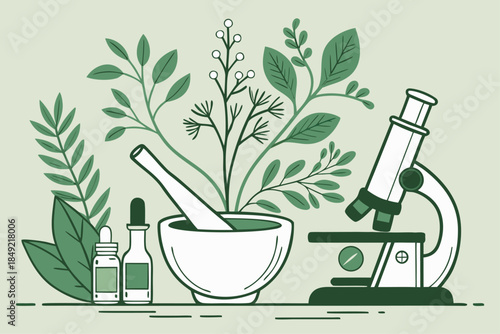 Natural Herbal Medicine and Botanical Science Research