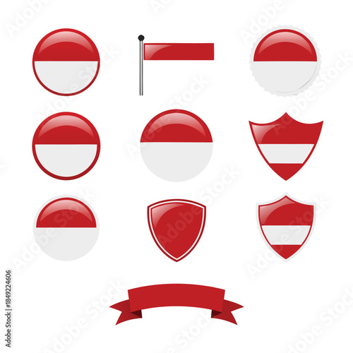 Free Download Collection of Indonesian Flags in Various Shapes and Styles. - GFXLoad
