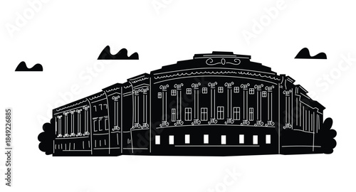 Tourists travel, group of people on excursion