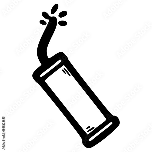 doodle dynamite illustration hand drawn outline vector