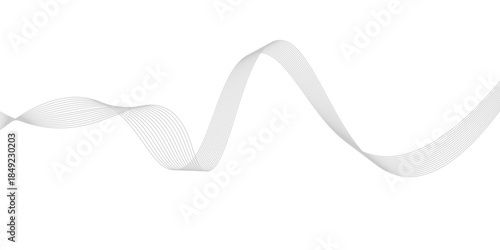 A white satin ribbon and red bow isolated on a white background create a festive Christmas celebration symbol, perfect for a romantic Valentine gift or a birthday party anniversary decoration