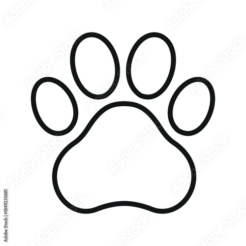 Cat Paw Icon Vector Collection
