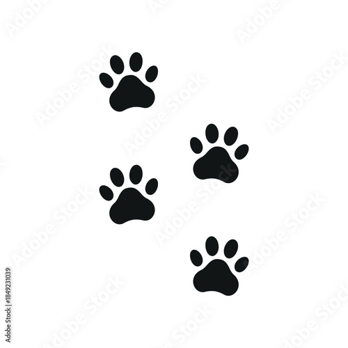 Cat Paw Icon Vector Collection