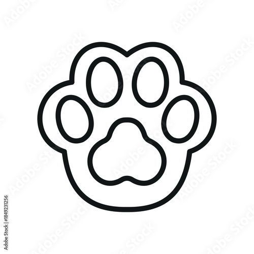 Cat Paw Icon Vector Collection