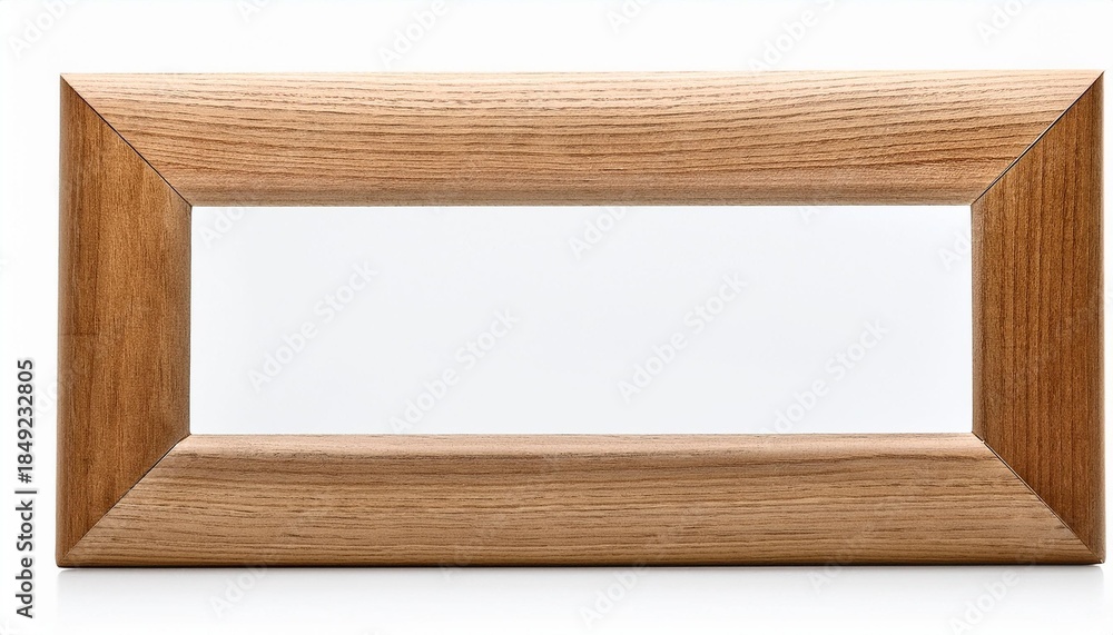Naklejka premium Light oak rectangular frame