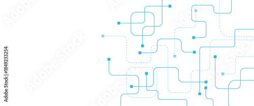 Abstract futuristic technology background. Technology background with crossed lines and dots.