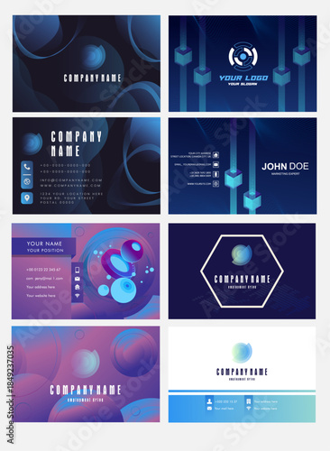 Ethereum Modern Geometric Business Card Templates