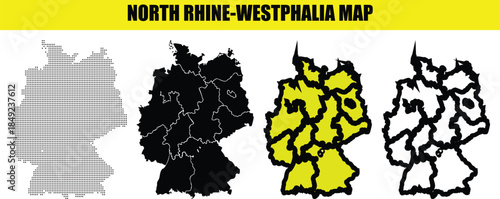 Germany North RhineWestphalia Map