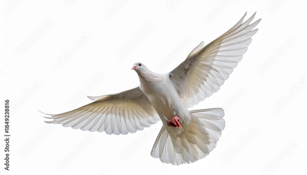 Obraz premium White dove in flight