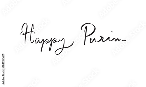 happy purim day text font calligraphy hand written lettering script black color object icon happy purim day carnival masquerade celebration party happy purim festive joy template hebrew parade purim