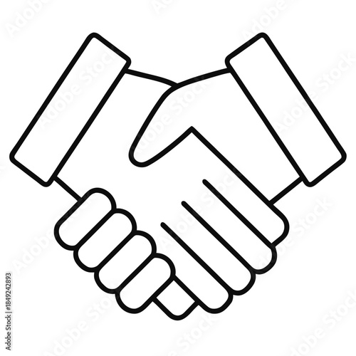 handshake vector icon