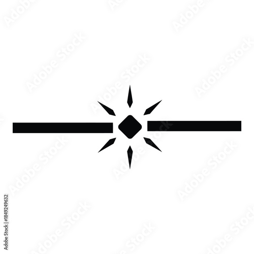 Symbolic starburst diagram isolated on white background, Vector