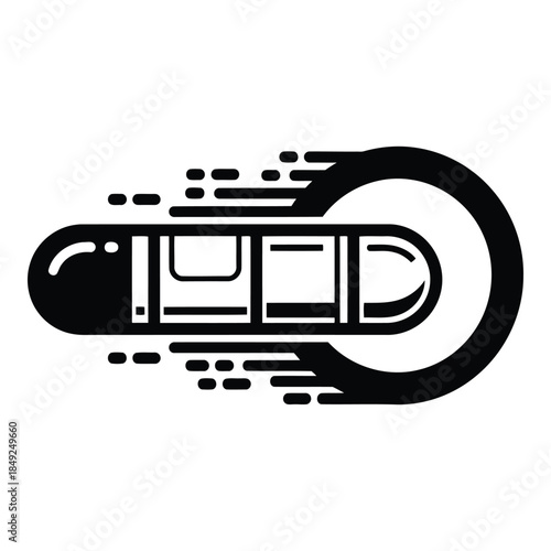 Broken link icon isolated on white background, Vector