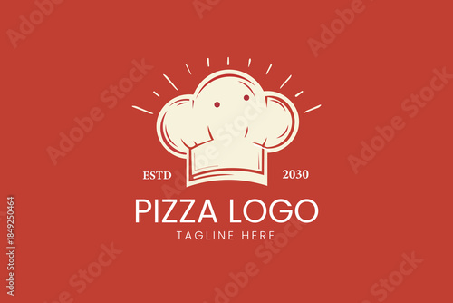 Chef Hat Italian Restaurant and Fast Food Branding Vector logo template