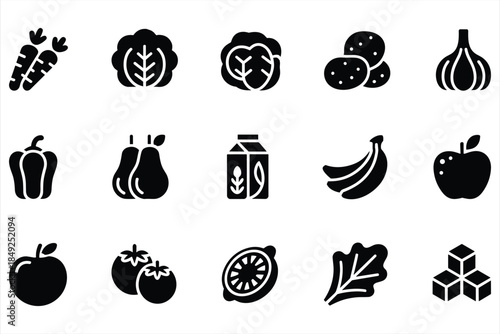 Assorted fresh fruits and vegetables