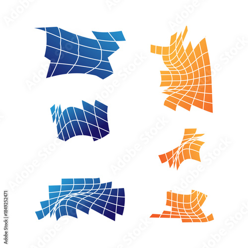 Solar energy vector template, Creative panel energy logo design Creative sun Solar Panel design Solar panel blue icon logo ,Solar panel orange icon logo tech logo template