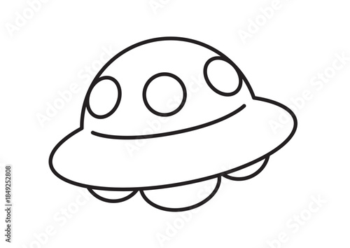 かわいい宇宙船のアイコン