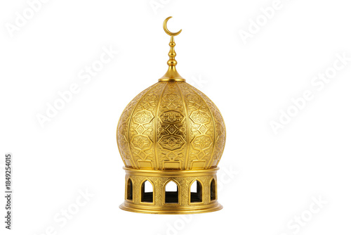 Ramadan Mosque Dome with Crescent and Stars