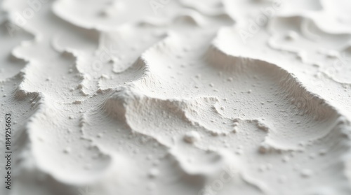 white clay kaolin raw macro texture, earthy purity and natural material essence, Cloud Dancer Color of 2026.