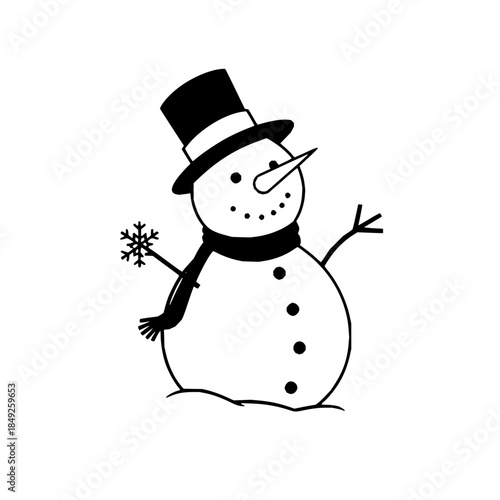 snowman with hat