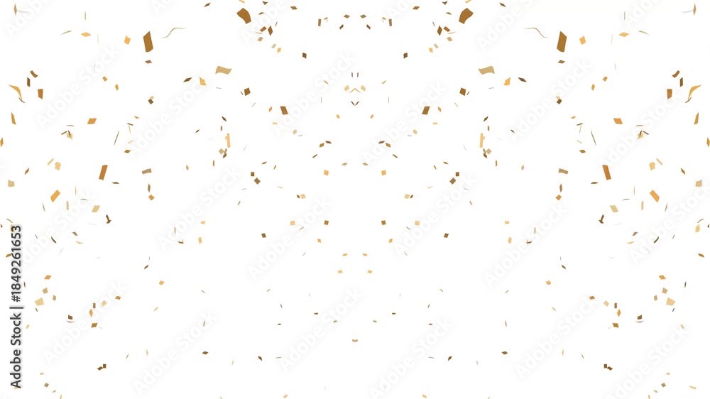 Colorful fireworks confetti explodes on white background, animation of ...
