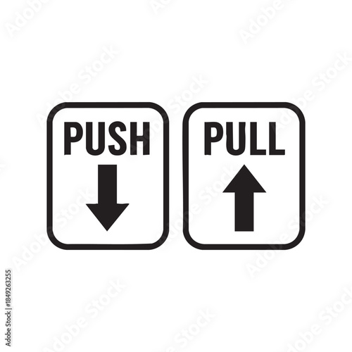 Push Pull Signs For Doors