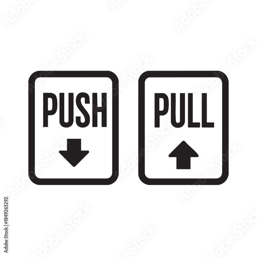 Push Pull Signs Graphic Resources